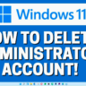 Remove a Microsoft Administrator Account
