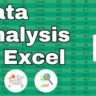 Excel for Data Analysis