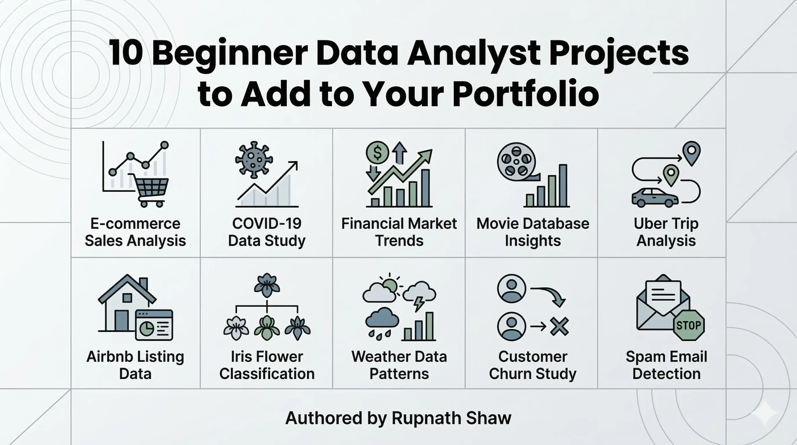 10 Beginner Data Analyst Projects to Add to Your Portfolio