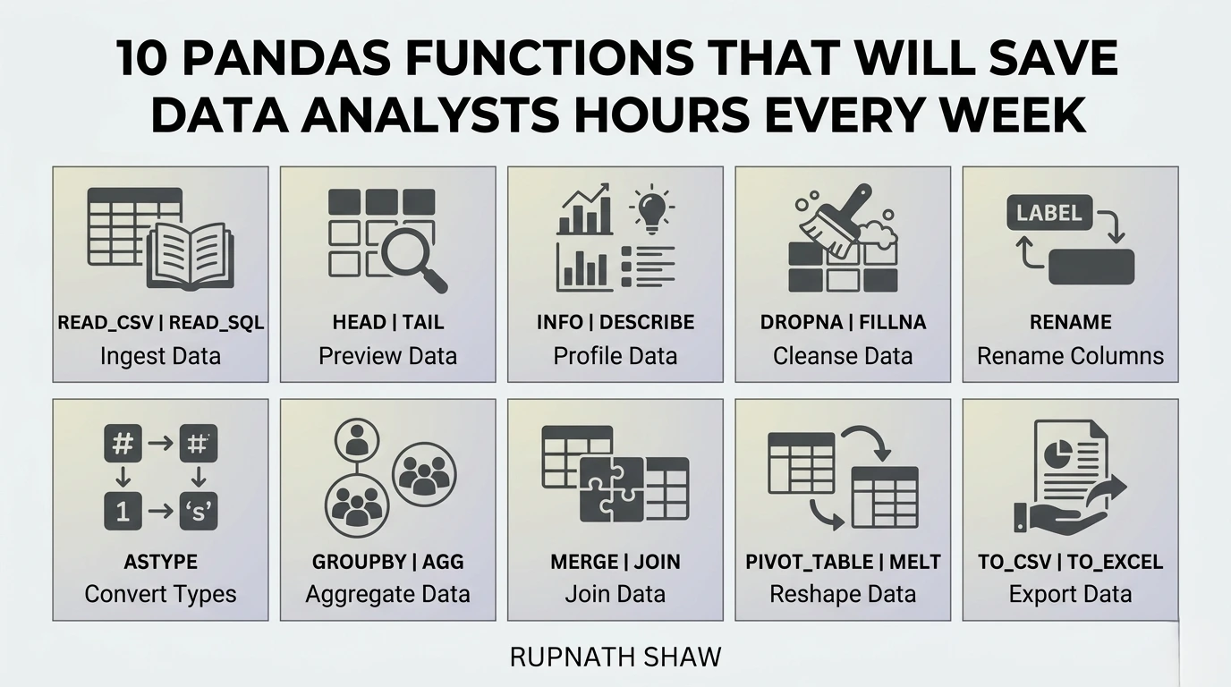 10 Pandas Functions That Will Save Data Analysts Hours Every Week