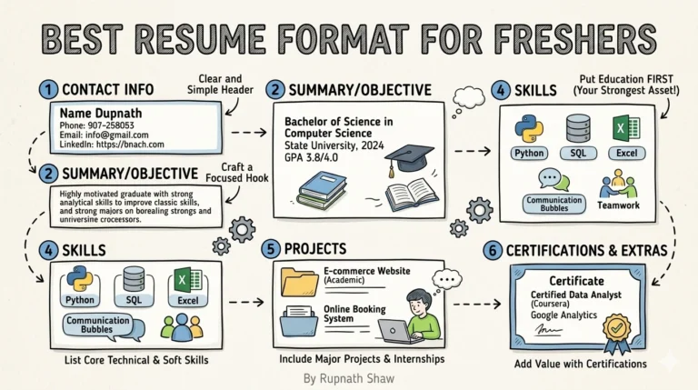 Best Resume Format for Freshers
