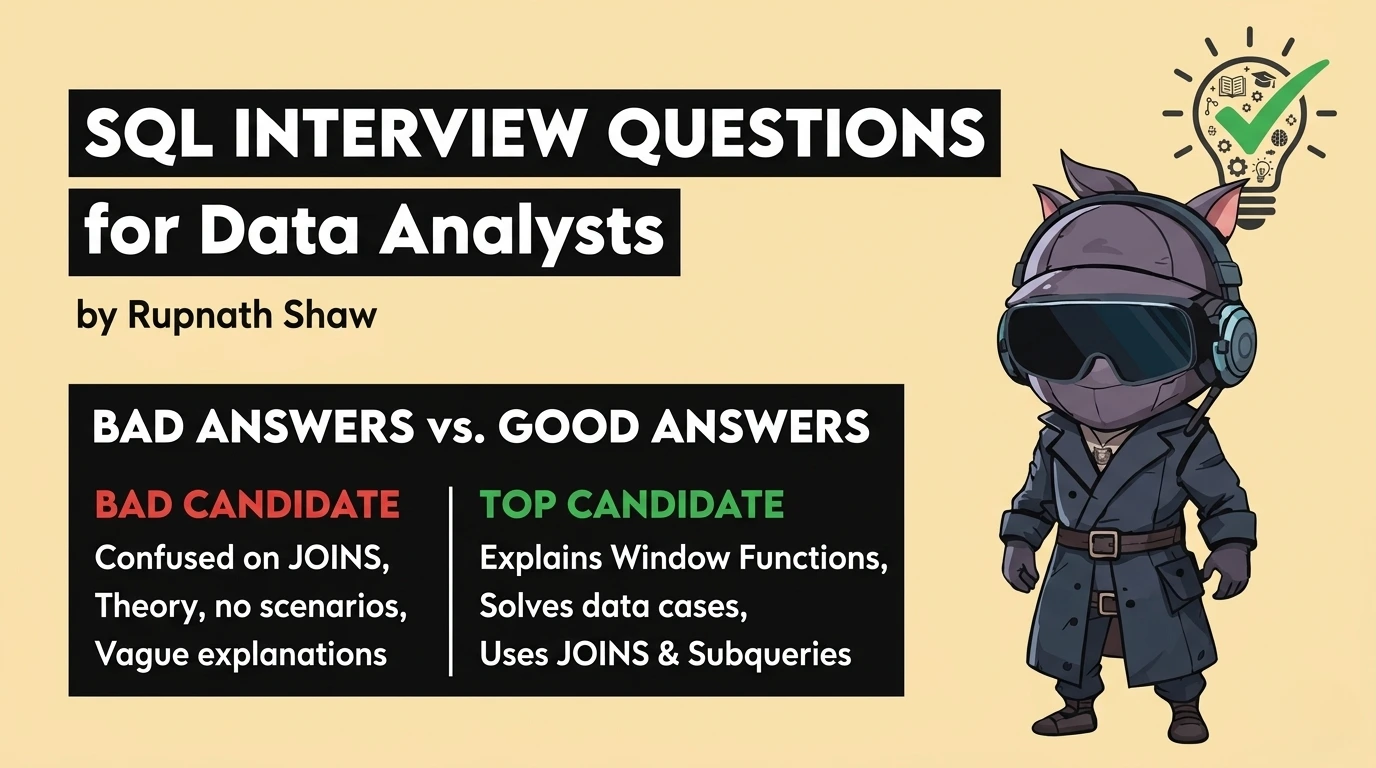 SQL Interview Questions for Data Analysts With Answers